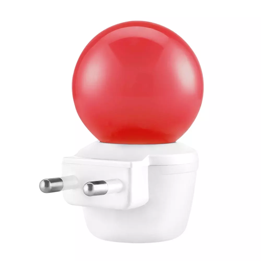 Eveready Pluggy LED Lamp 0.5 W Power Modern ABS Red for Home & Office