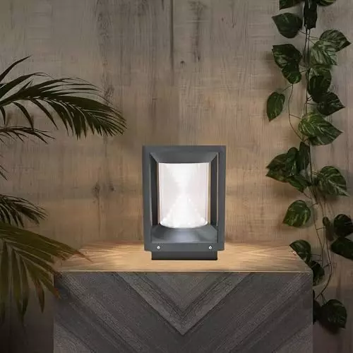 FORUS Gate Post Top Lamp 10 W Warm White Aluminium Size 22x15 cm FEGL - Sand Hour