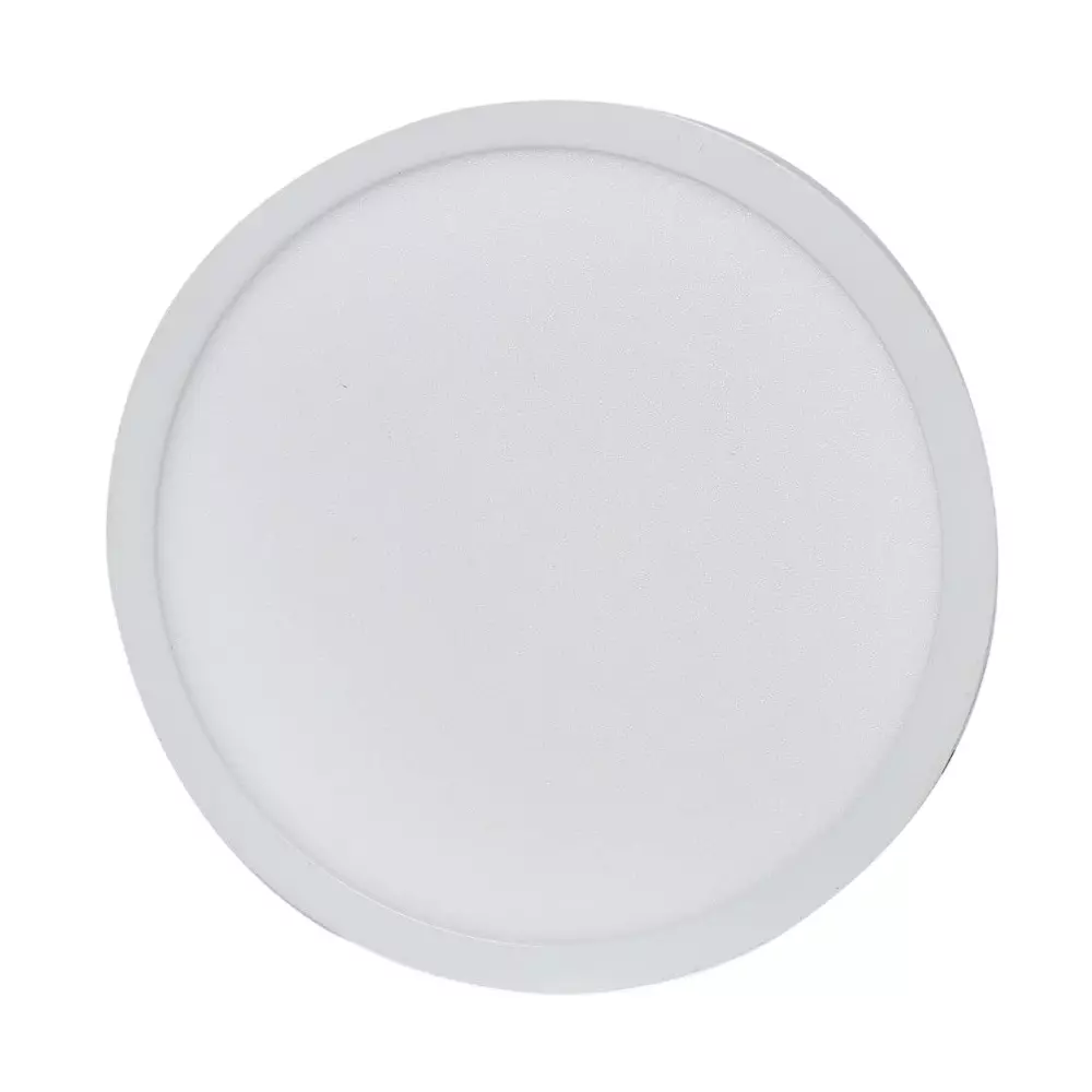 Lsons 8 W Surface LED Panel Light Round & Slim with HPF Driver, 100 lm/W Illumination, 85-300 V Wide Voltage and CRI >80, LSN-SPL-8W-WW-DSK