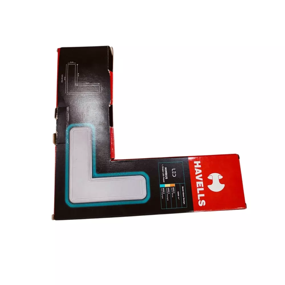Havells 12 W Nimbus LED Panel Light L Shape 4000 K, 210 mm Cutout x 30 mm Height, LHFAAYPDNU1W012