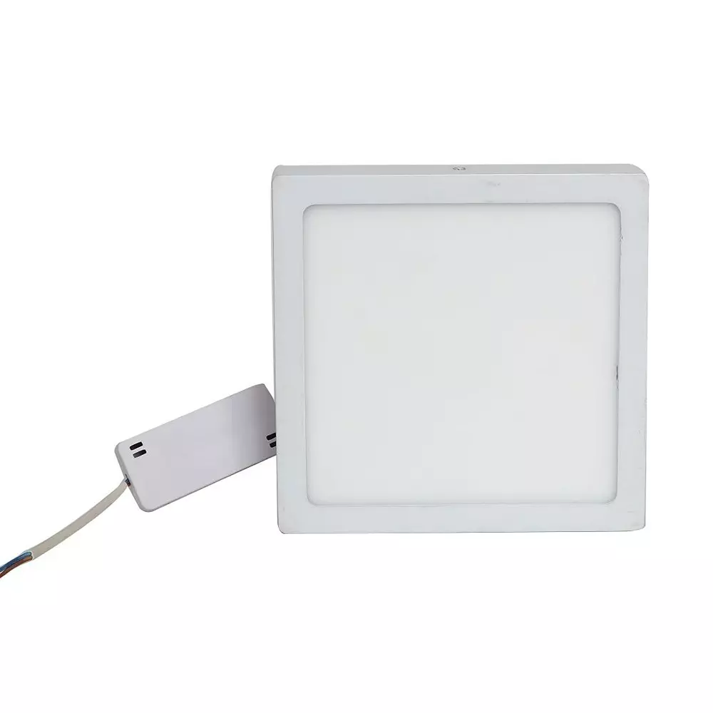 Lsons 15 W Surface LED Panel Light Square & Slim with HPF Driver, 100 lm/W Illumination, 85-300 V Wide Voltage and CRI >80, LSN-SPL-15W-NW-CUB