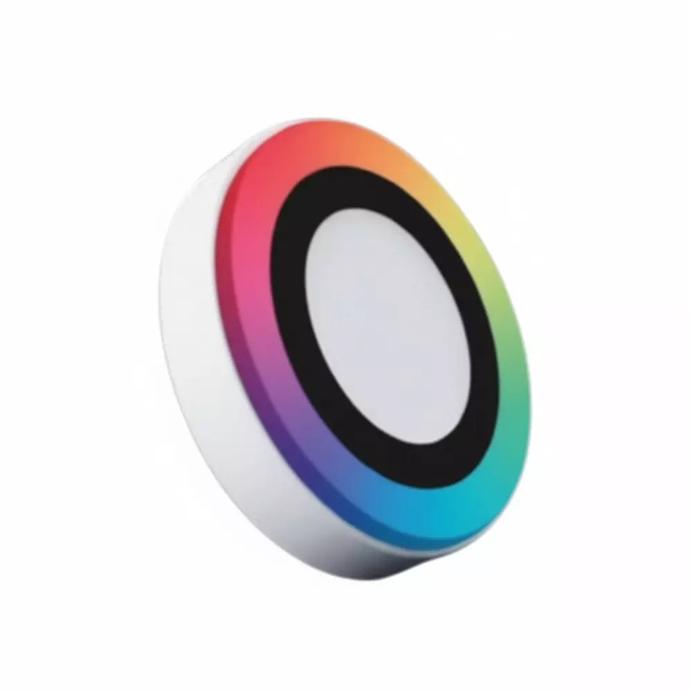 LUKER HALO BI-COLOR Surface Panel Round 12 W Ø144x28 mm Warm White + PGB, LHPSRR6P6