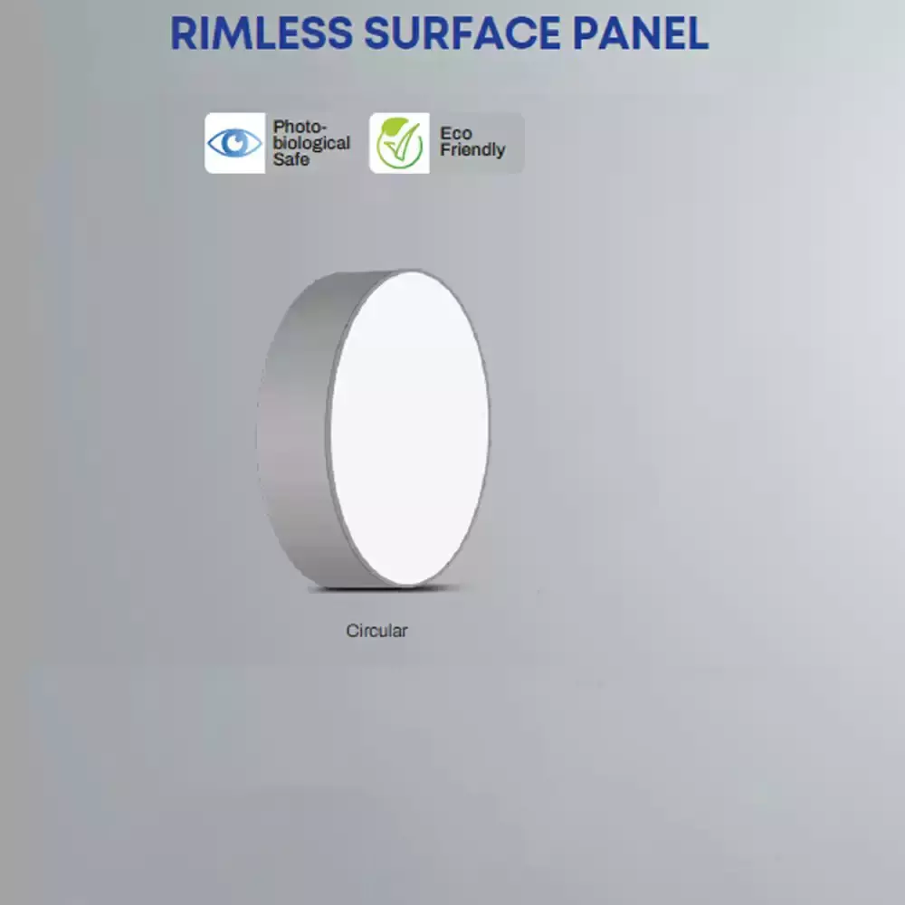 Panasonic Circular LED Rimless Surface Panel Light 18 W Warm White, PPAM16183R1
