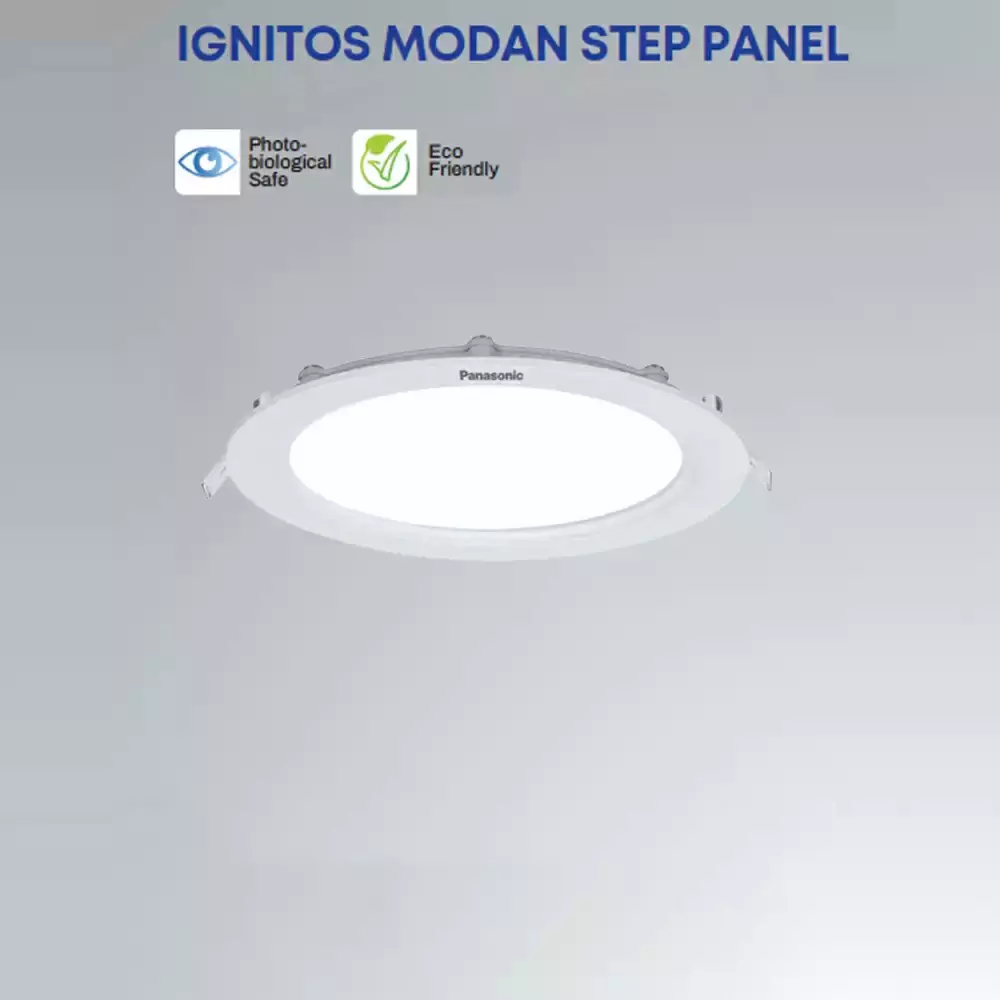 Panasonic Circular LED Step Panel Light 10 W Warm White Aluminium Base Material, PPAM11103R2