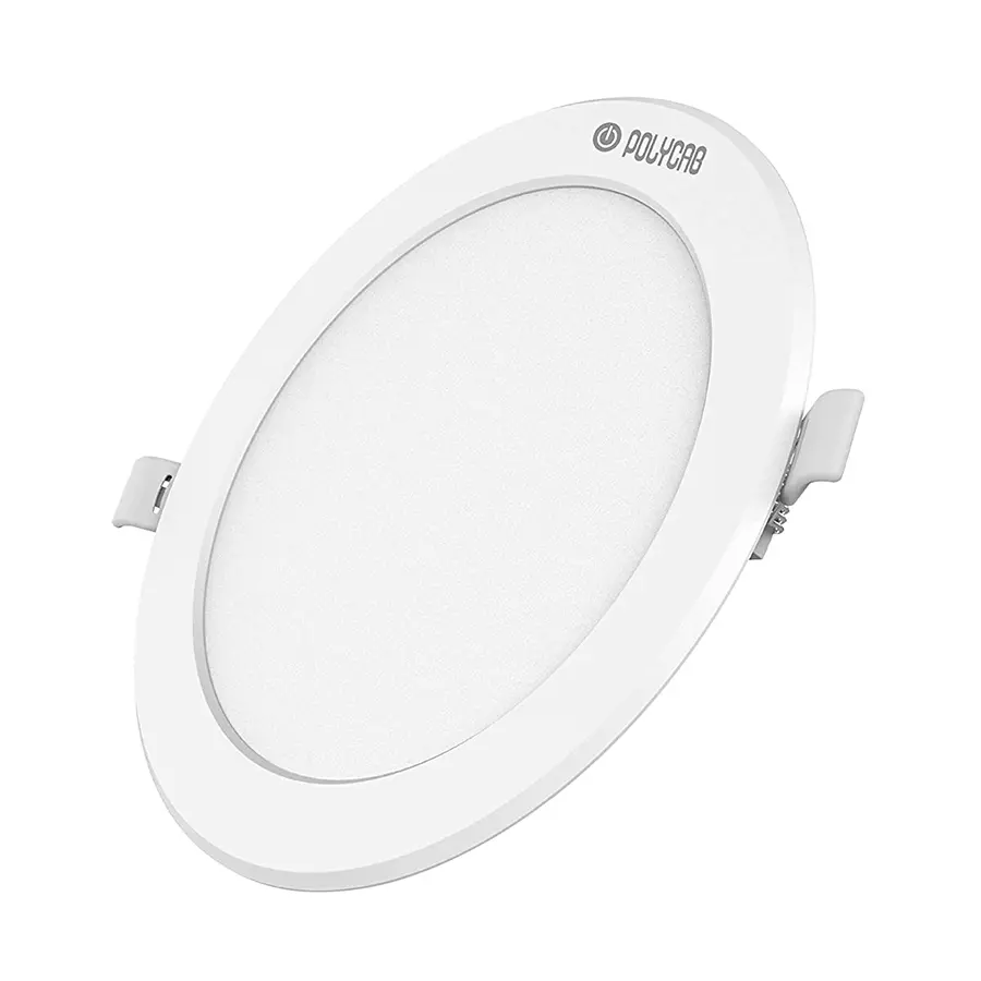 Polycab 3W 6500K Round Cool White LED Slim Panel Light LDO0120055-6 (Pack of 6 Pcs)