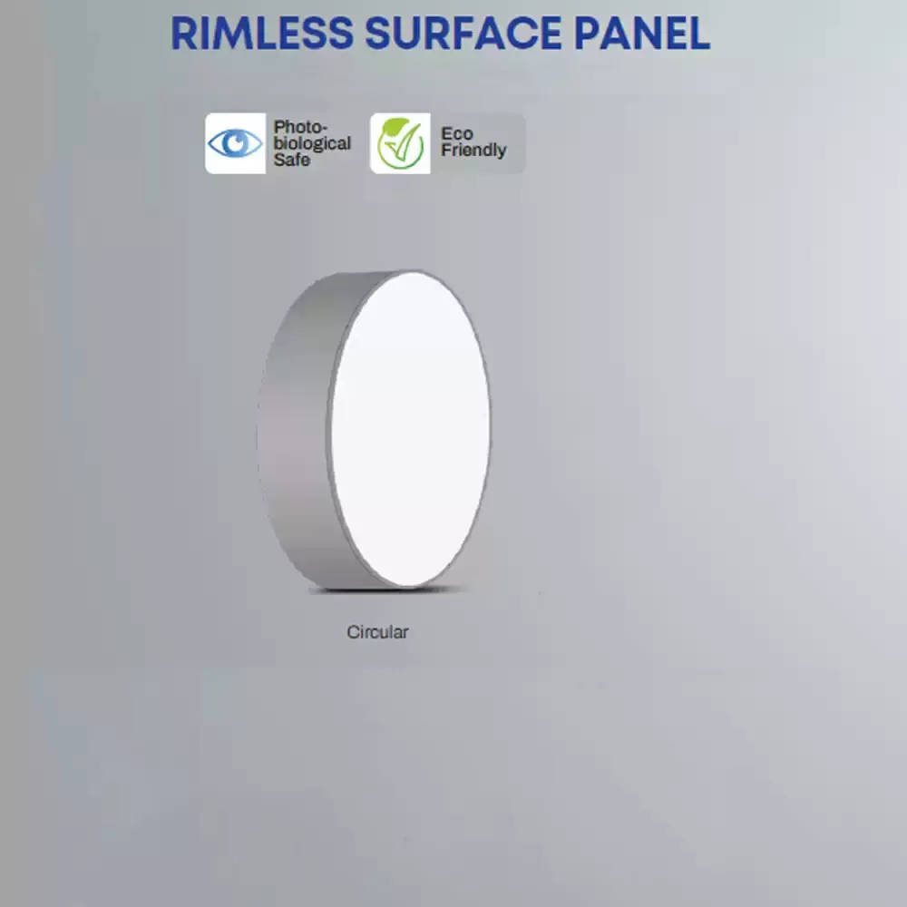 Panasonic Round LED Rimless Surface Tri CCT Panel Light 18 W, PPAM1618CNW