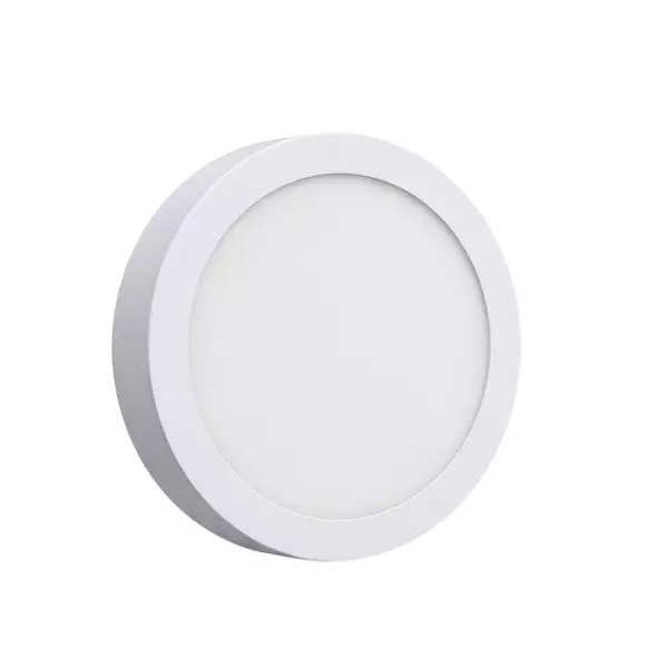 Deepak Quality Lights by SMB Surface LED Panel Light Round Shape 15 W Cool White Corded Electric for Warehouses, Factories & Commercial Use