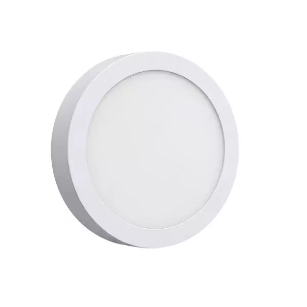 Deepak Quality Lights by SMB Surface LED Panel Light Round Shape 8 W Cool White Corded Electric for Warehouses, Factories & Commercial Use