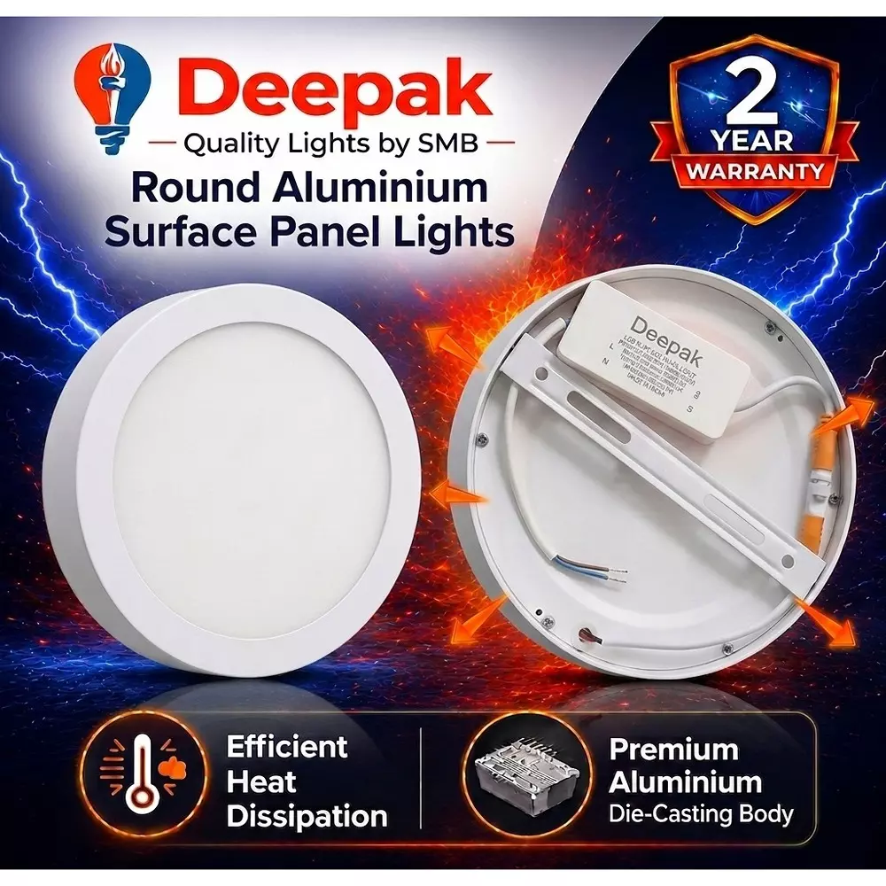 deepak-quality-lights-by-smb-surface-panel-led-light-round-shape-8-w-cool-white-corded-electric-for-warehouses-factories-commercial-use