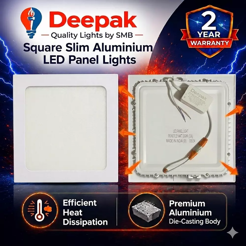 deepak-quality-lights-by-smb-slim-panel-led-light-square-shape-15-w-cool-white-corded-electric-for-warehouses-factories-commercial-use