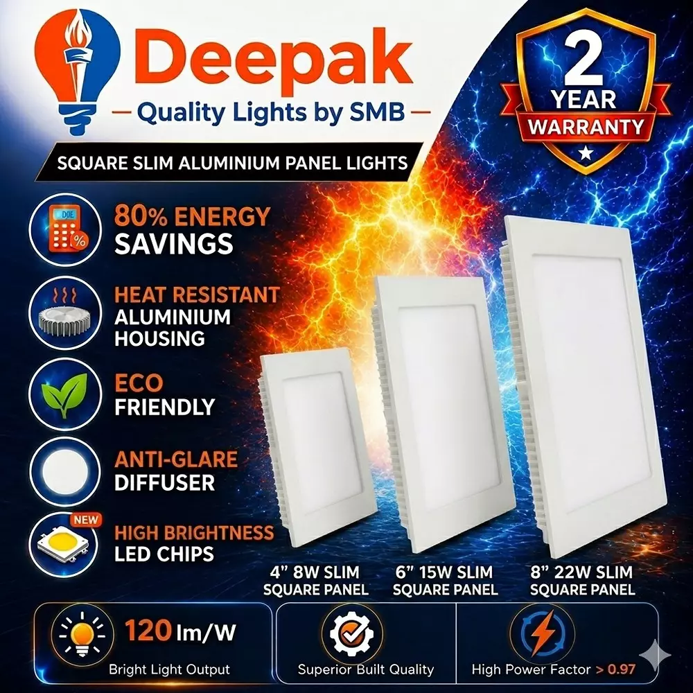 deepak-quality-lights-by-smb-slim-panel-led-light-square-shape-8-w-cool-white-corded-electric-for-warehouses-factories-commercial-use