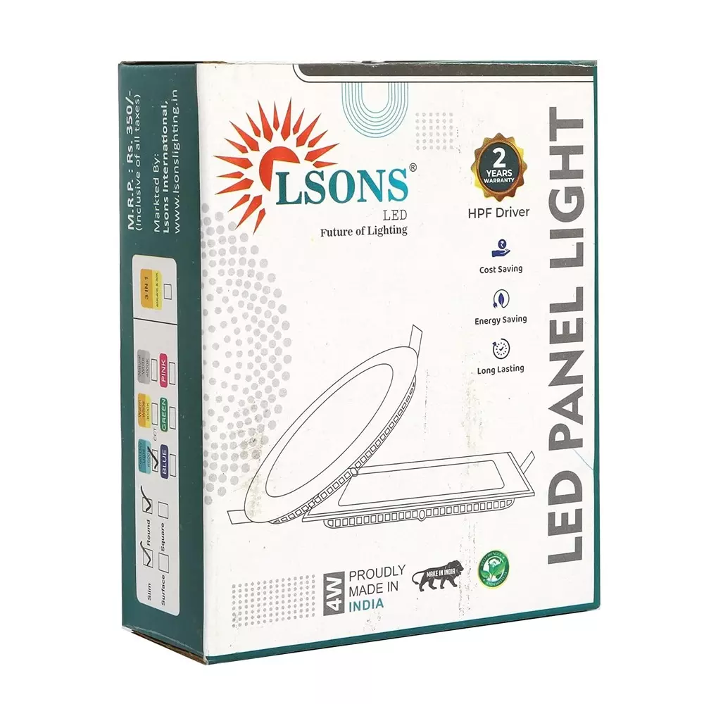 lsons-4-w-led-panel-light-square-slim-with-hpf-driver-100-lmw-illumination-85-300-v-wide-voltage-and-cri-80-lsn-pl-4w-wh-sqr