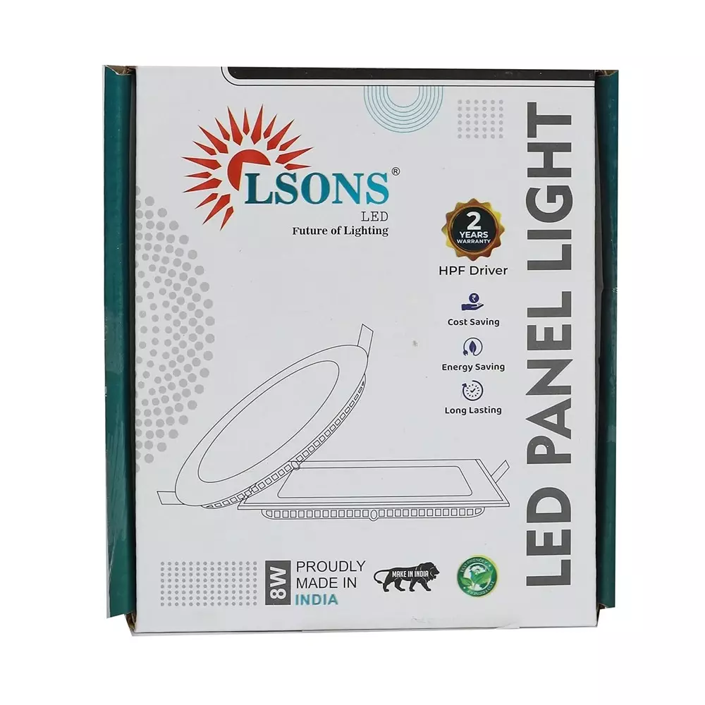 lsons-8-w-led-panel-light-square-slim-with-hpf-driver-100-lmw-illumination-85-300-v-wide-voltage-and-cri-80-lsn-pl-8w-wh-sqr