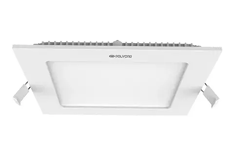 Polycab 6500K Cool Day Square Scintillate PC Edgelit LED Panel Light
