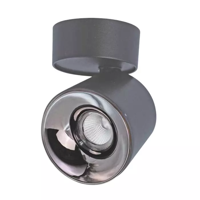Lumistar CRETA 360° Cob Spot Light Surface Cylinder Movable 18 W 38° Beam Angle BK+GB Finish, LM-120-18W