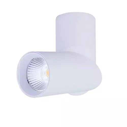 Lumistar TWISTF1BLE ORFI 90° Cob Spot Light Surface Cylinder 12 W 38° Beam Angle Matt White Finish, LM-114-12W