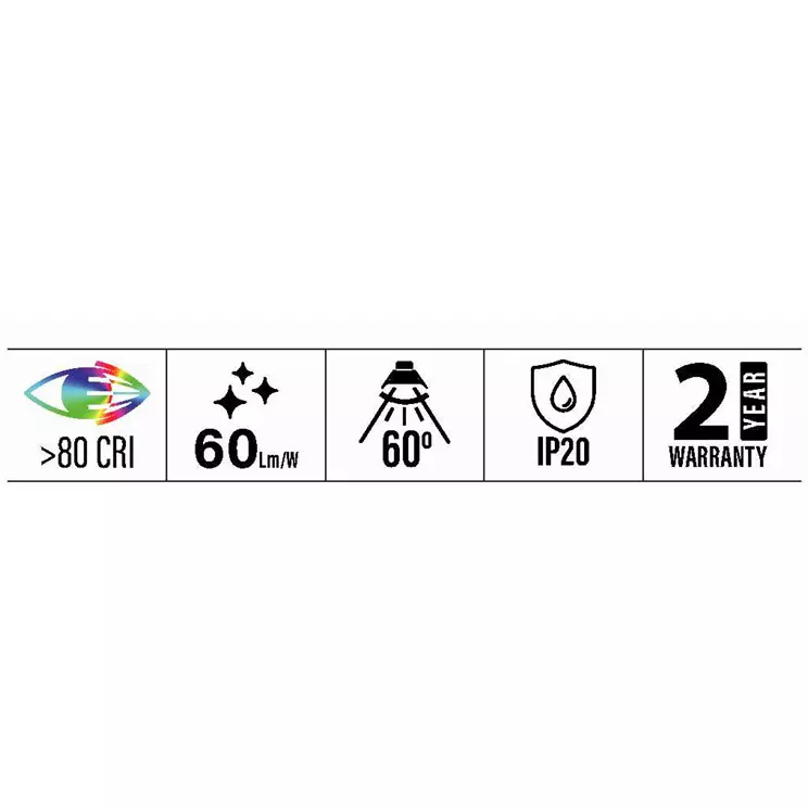 Sturlite LAURA Cabinet Spotlight 3 W Round 180 lm Cool White, LG-0108-3W-RD