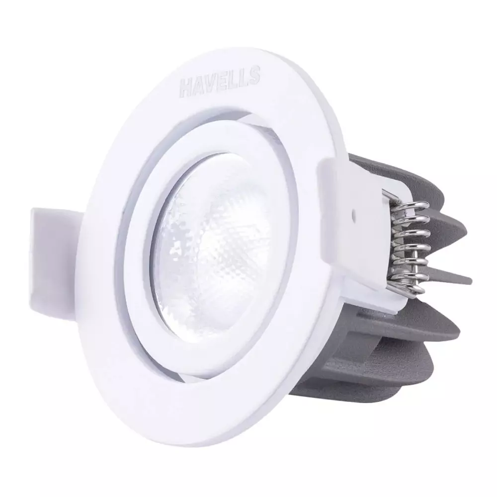 Havells 15 W Crysta Neo LED Swivel COB Spot Light, 6000 K, 95 mm Cut Out Diameter x 72 mm Height, LHEEAQPFIB1W015