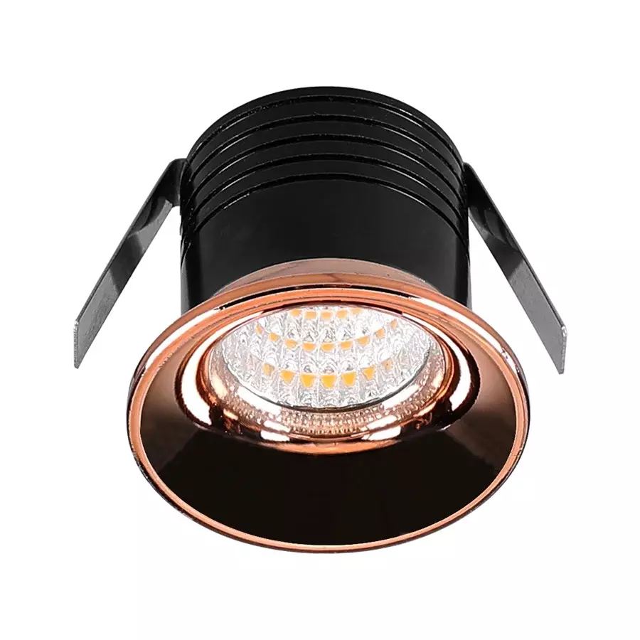 ALT Ray Mini Spot Light Rose Gold Body Color 3 W Warm White Light Color, ALT0851