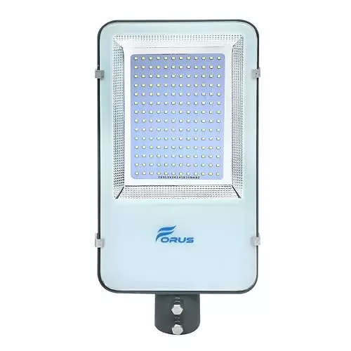 FORUS 100 W Rectangle LED Street Light with Dusk to Dawn Sensor Auto ON/OFF (Day-Night) IP66 Warm White
