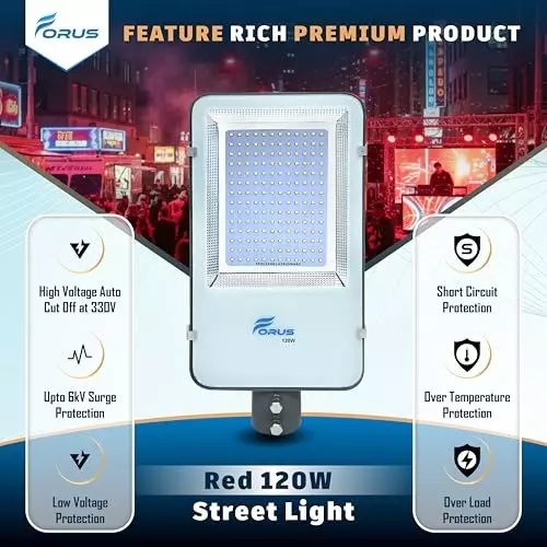 forus-120-w-led-street-light-ip66-red-for-garage-factory-parking-area-feon120wslred-1pc