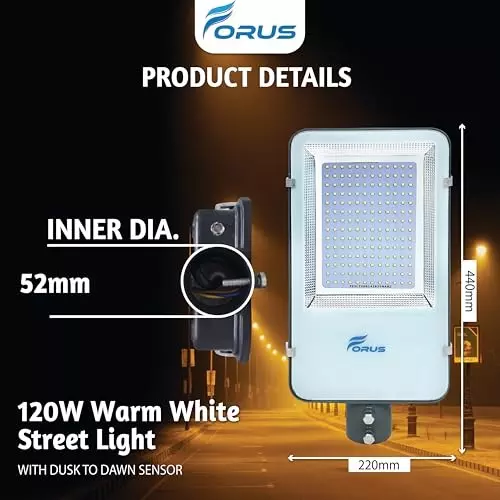 forus-120-w-led-street-light-with-dusk-to-dawn-sensor-ip66-warm-white-for-garage-factory-parking-area-feon120wsl4yw-ww-1pc-d2d-inblt