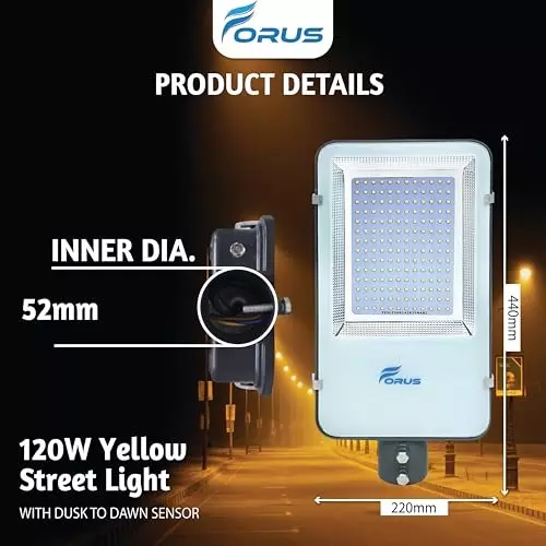 forus-120-w-led-street-light-with-dusk-to-dawn-sensor-ip66-yellow-for-garage-factory-parking-area-feon120wsl4yw-yellow-1pc-d2d-inblt