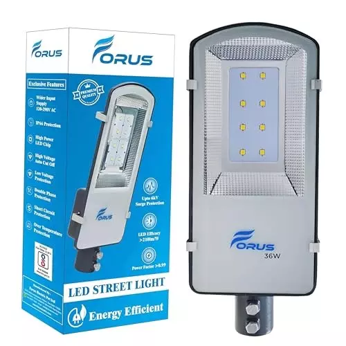 FORUS 36 W LED Street Light Natural White 3000K Color Temperature