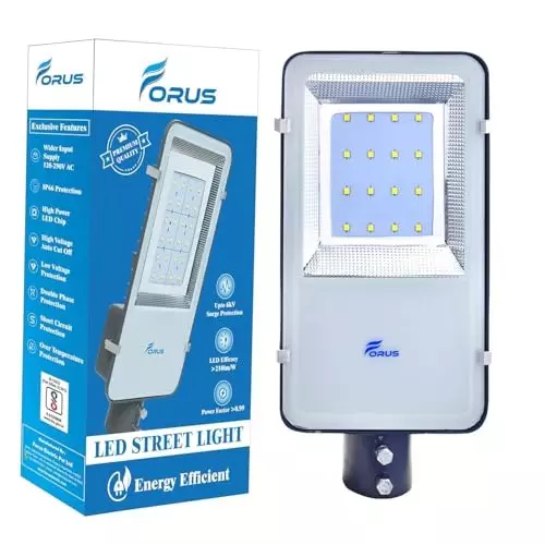 FORUS 60 W LED Street Light IP66 Yellow, FESL60WAYellow-10YW-1PC