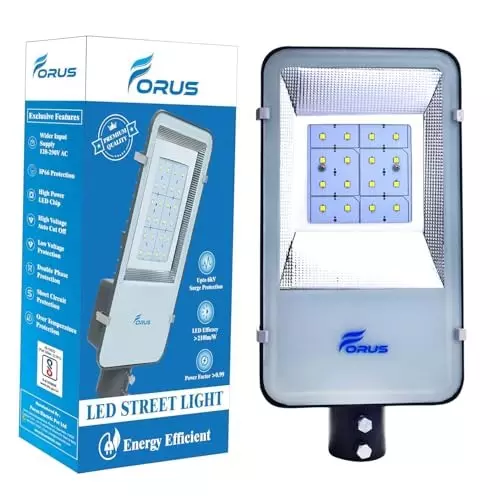 FORUS 80 W LED Street Light IP66 Yellow, FESL80WAYellow-10YW-1PC