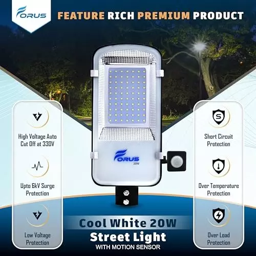 forus-20-w-led-street-light-with-motion-sensor-ip66-cool-white-for-garage-factory-parking-area-fesl020nacw-eco-5yw-1pc-with-sensor