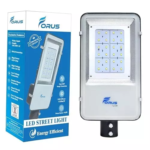 FORUS 120 W LED Street Light IP66 White, FESL120WAWhite-10YW-1PC