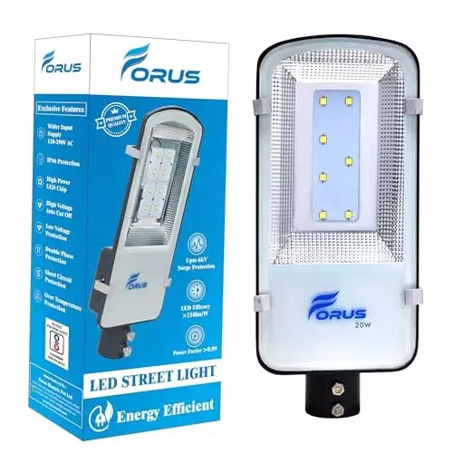 FORUS 20 W LED Street Light Natural White 3000K Color Temperature