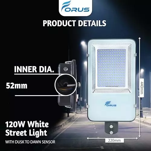 forus-120-w-led-street-light-with-dusk-to-dawn-sensor-ip66-white-for-garage-factory-parking-area-feon120wsl4yw-white-1pc-d2d-inblt