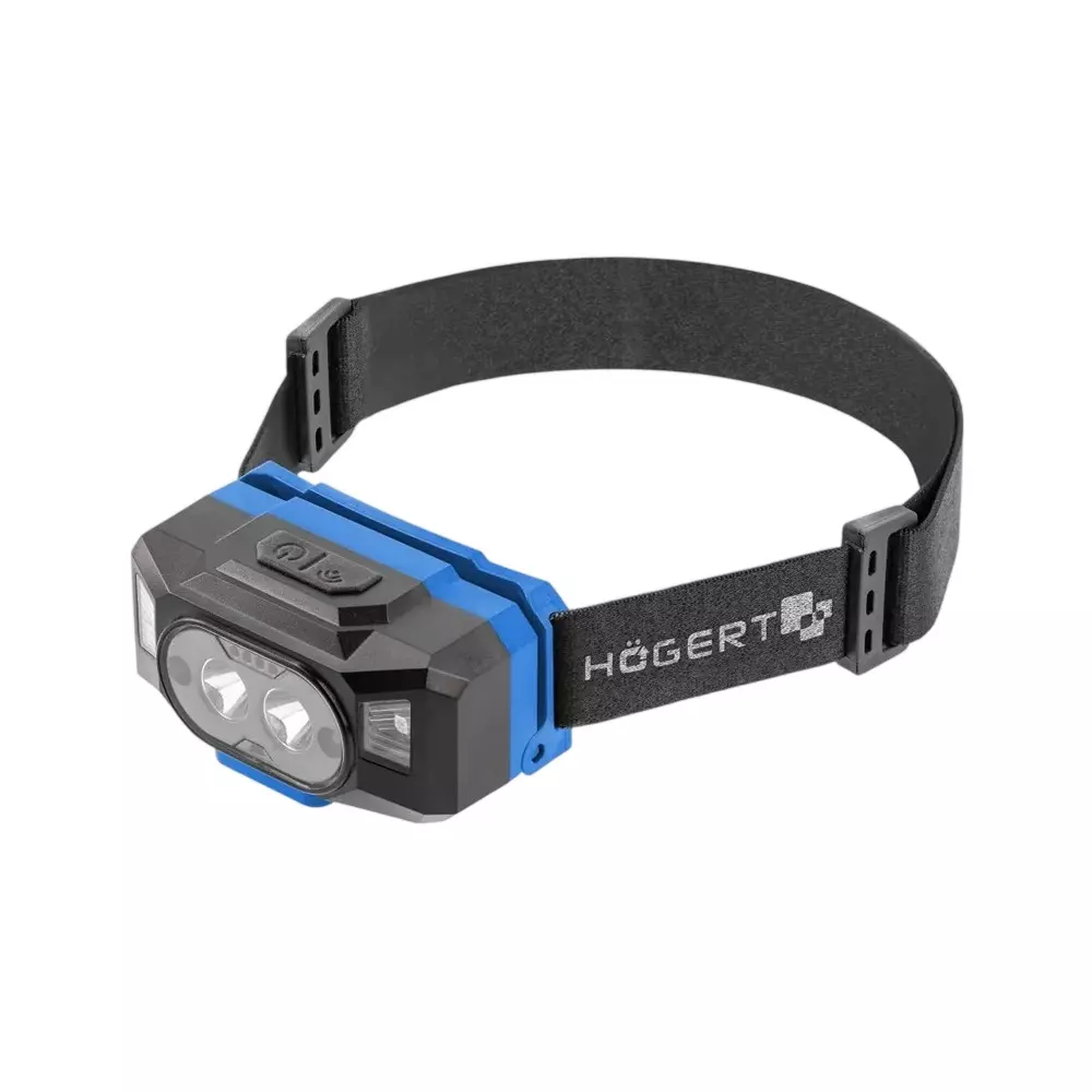 Hogert Technik 5 W LED Headlamp With Power Bank Function 3.7 V, 1200 mAh Battery Capacity and 6 Operating Modes, HT1E423