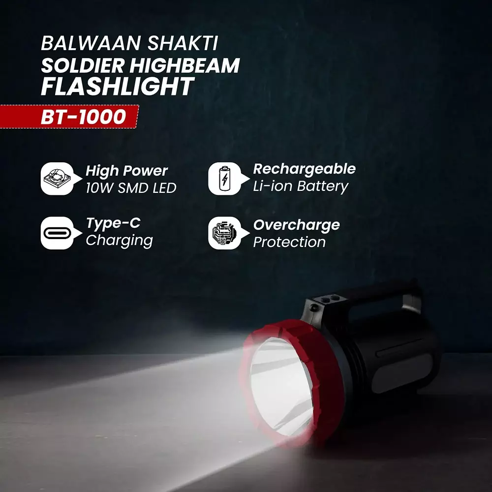 balwaan-shakti-soldier-highbeam-flashlight-li-ion-6000-mah-battery-and-fast-c-type-charging-bt-1000