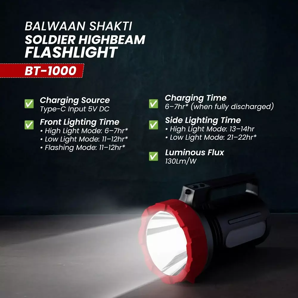 balwaan-shakti-soldier-highbeam-flashlight-li-ion-6000-mah-battery-and-fast-c-type-charging-bt-1000