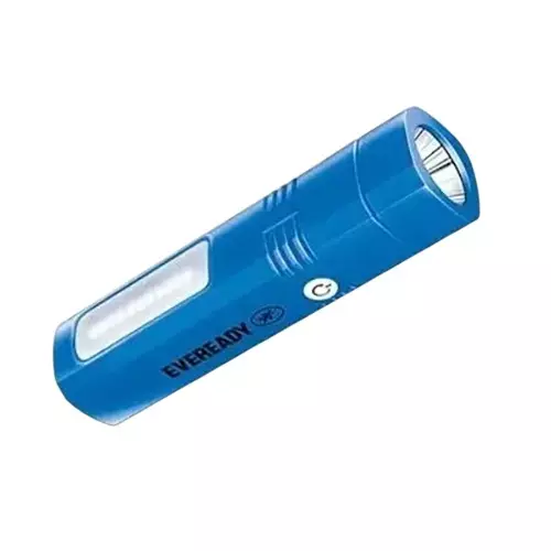 Eveready Hero Pocket Torch With Li-ion Battery 4 Lighting Modes ABS 1 W Power Blue for Home & Office, DL 80