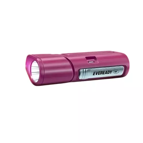 Eveready Pocketlite Pocket Torch With Li-ion Battery ABS 1 W Power Purple for Home & Office, DL 100