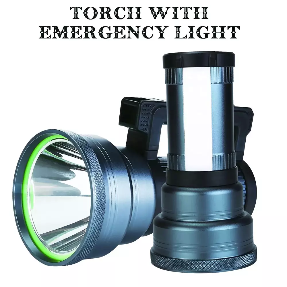 Renmax Searchlight Torch LED 6000 mAh Li-ion Battery 1200 Lumen Waterproof Aluminium