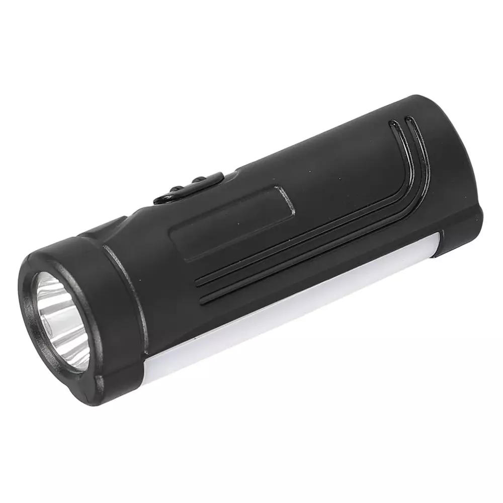 Havells 1 W LTS Beam Mini NXT 10 Rechargeable, Li-Ion Torch in Black, 3.7 V and 600 mAh Battery Capacity, LHEXAUPGCN1K001