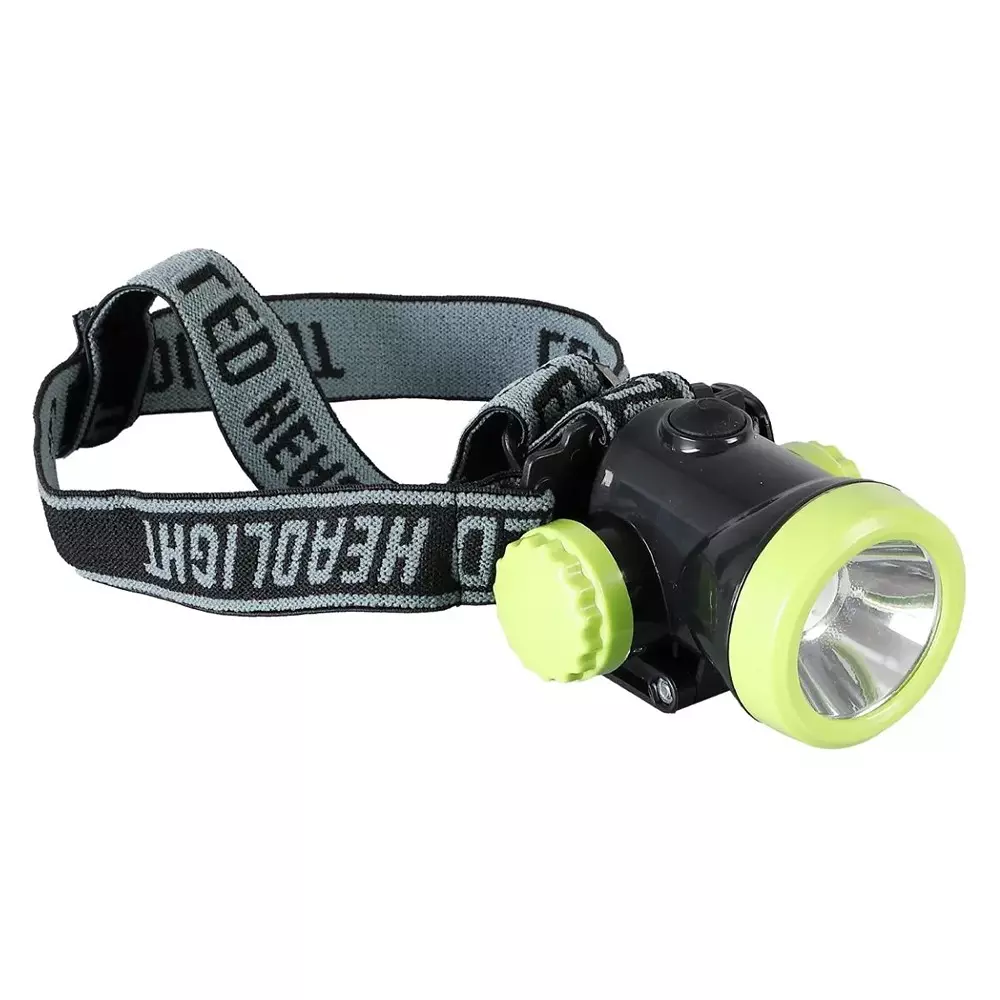 Havells 3 W Trekband Mini Rechargeable Head Torch in Green Color, 3.7 V and 1200 mAh Battery Capacity, LHEXAJPGCN1G003