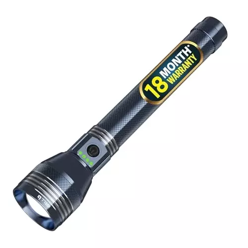 IBELL Rechargeable LED Torch Type C Charging AAA lithium-ion 3 Light Mode Aircraft Aluminum Body Blue