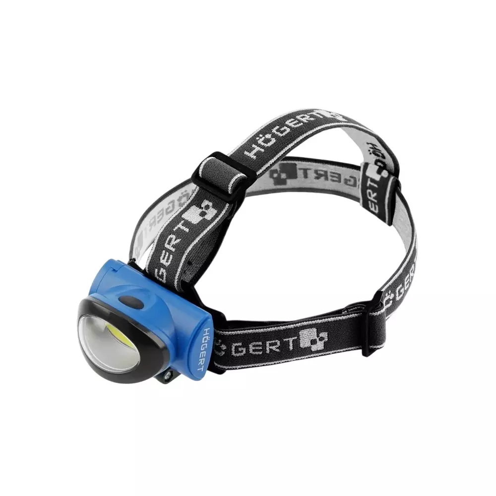 Hogert Technik 3 W Headlamp High Quality ABS Plastic Body, 10 m Range and 3 Operational Modes, HT1E420 (Without Battery)