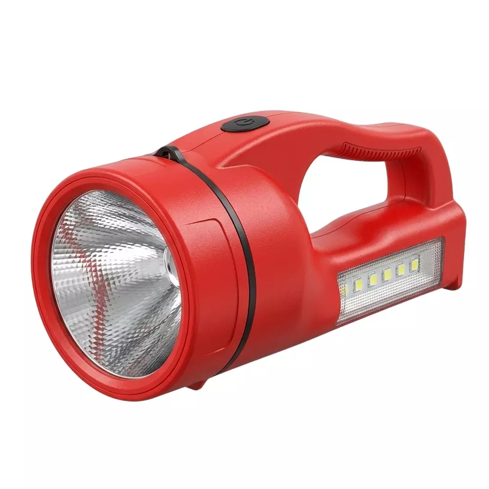 Eveready Polestar Commander Torch With Li-ion Battery Ergonomic Handle ABS 3 W Power Red for Home & Office, DL 97
