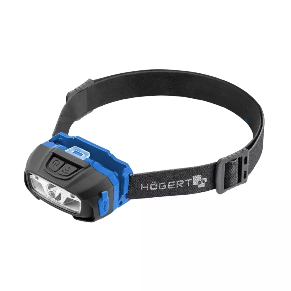 Hogert Technik 5 W LED Headlamp With Motion Sensor 3.7 V, 650 mAh Battery Capacity and 6 Operating Modes, HT1E421