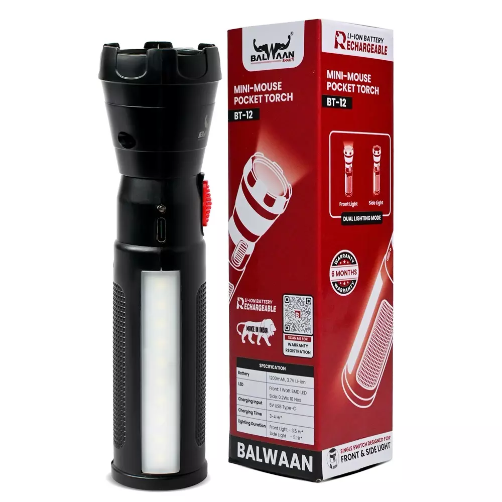 balwaan-shakti-mini-mouse-pocket-torch-37-v-li-ion-1200-mah-battery-and-fast-c-type-charging-bt-12