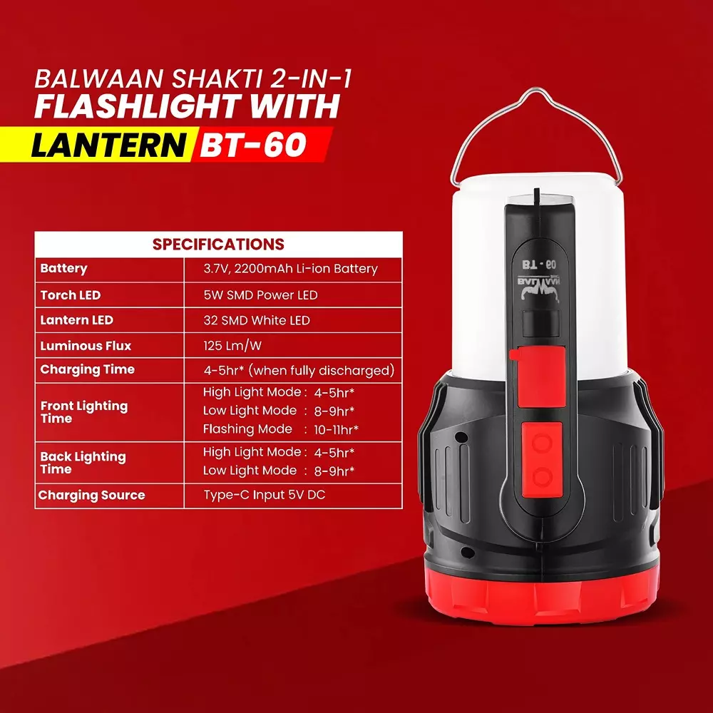 balwaan-shakti-2-in-1-flashlight-and-lantern-li-ion-2200-mah-battery-and-fast-c-type-charging-bt-60