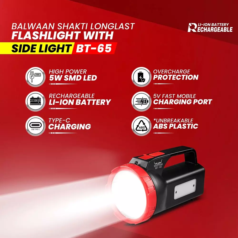 balwaan-shakti-2-in-1-flashlight-and-side-light-37-v-li-ion-4000-mah-battery-and-fast-c-type-charging-bt-65