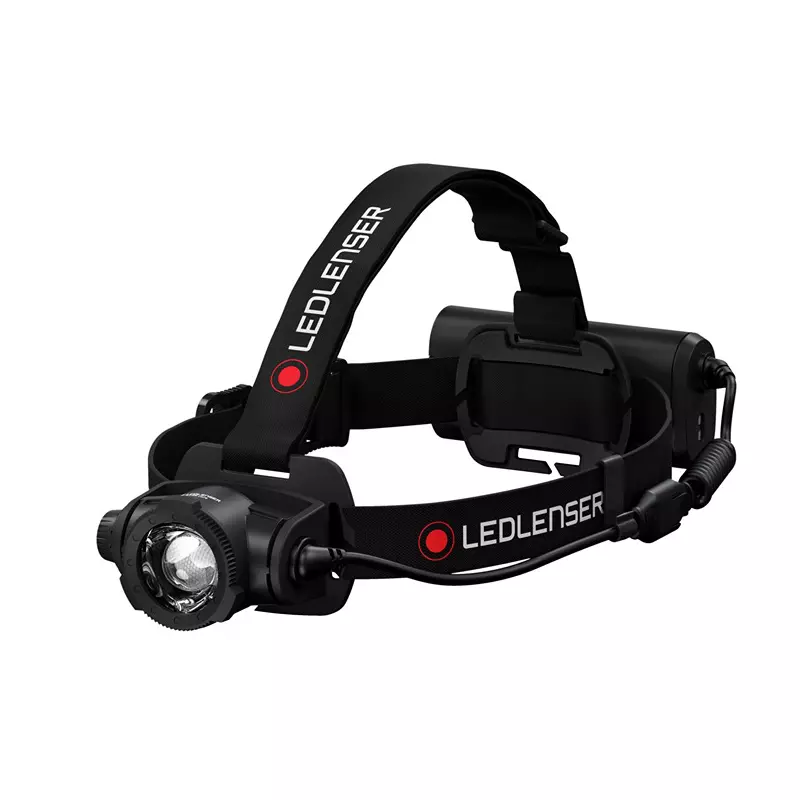 LED LENSER Head Lamp Black Color 2500 lm Maximum Luminous Flux and 250 m Beam Distance, H15R Core